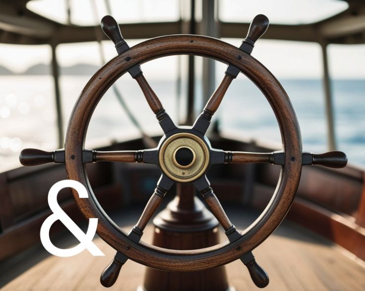 Foto eines Steuerrads, symbolisch für das Steuerungsmodell Kostenallokation