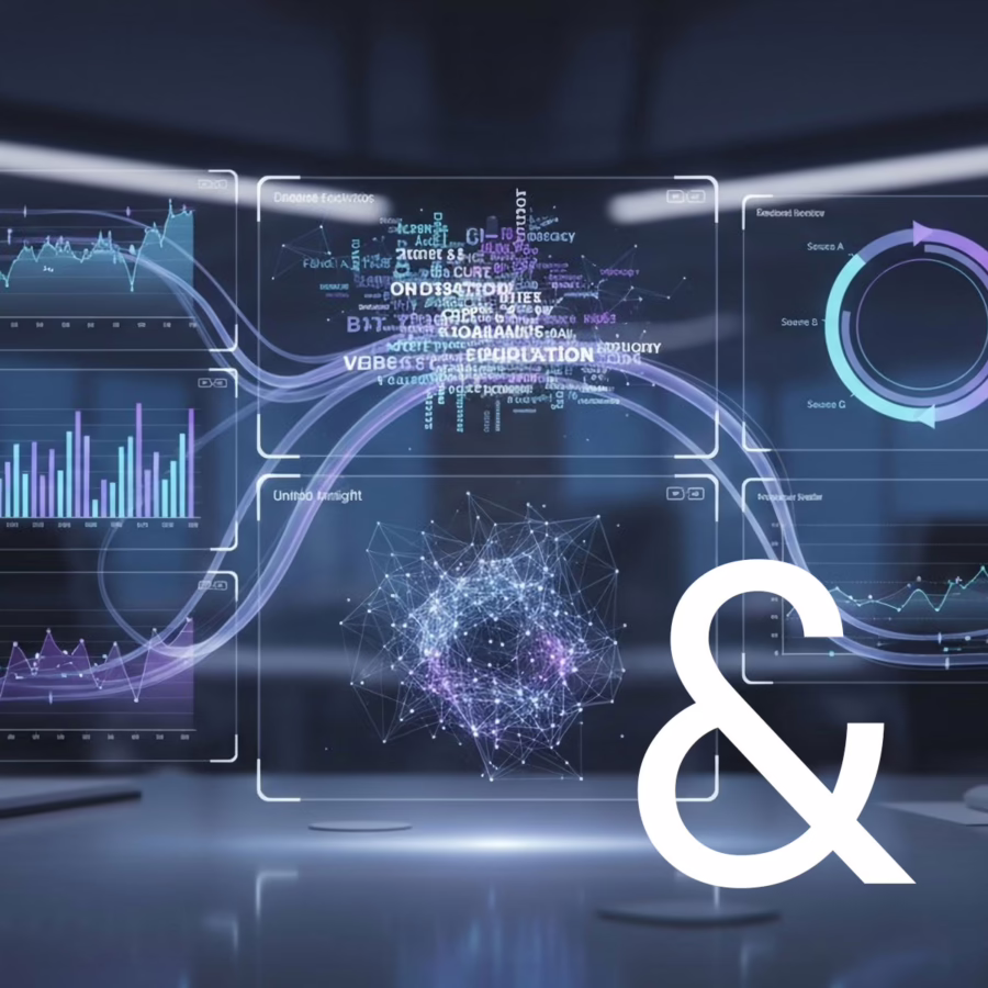 Vernetzte Datenstrukturen und digitale Prozessketten in der Business Intelligence als Symbol für Datenqualität, Controlling, Reporting und belastbare Entscheidungsgrundlagen in Unternehmen.