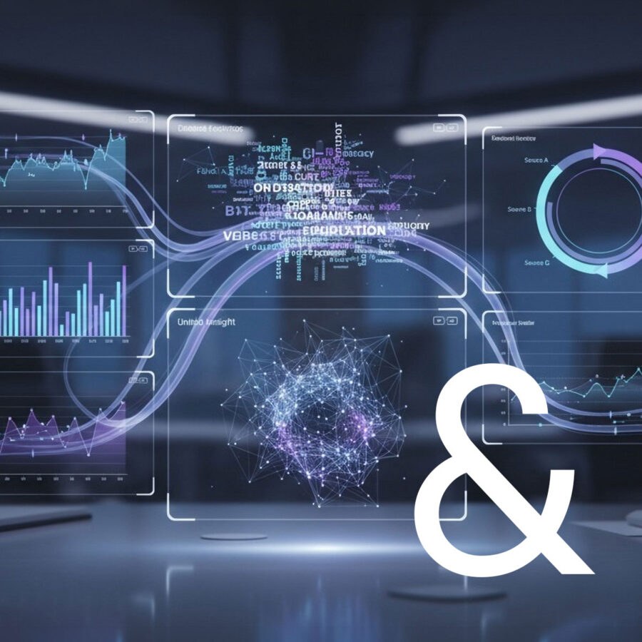 Vernetzte Datenstrukturen und digitale Prozessketten in der Business Intelligence als Symbol für Datenqualität, Controlling, Reporting und belastbare Entscheidungsgrundlagen in Unternehmen.