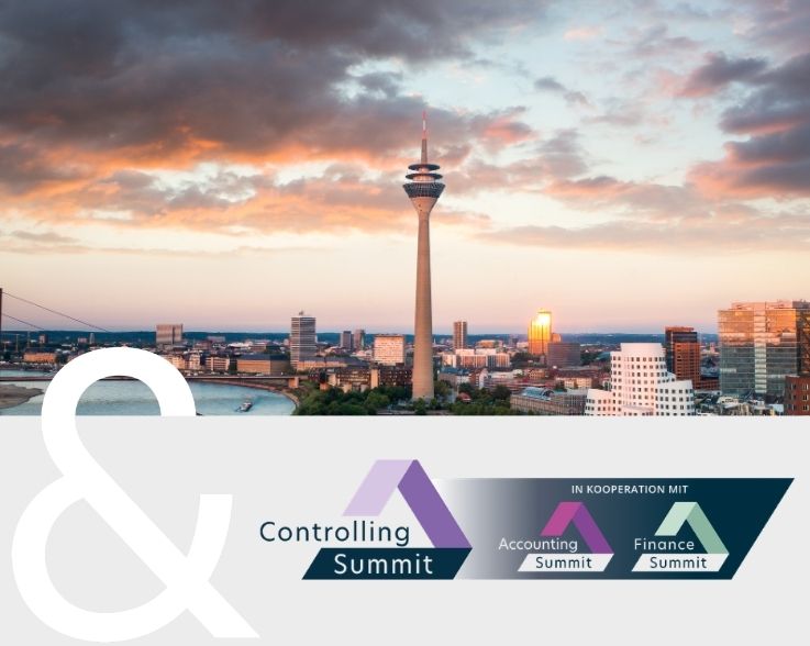 Foto Düsseldorf mit Logo des Controlling Summit